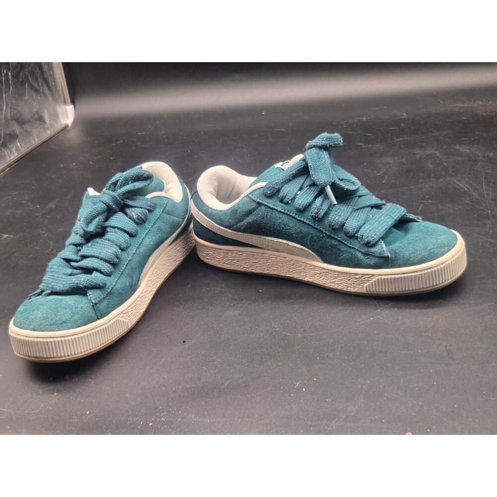 Size 10 - Puma Suede XL Levels - Cold Green Fat Lace Up Sneaker Shoes